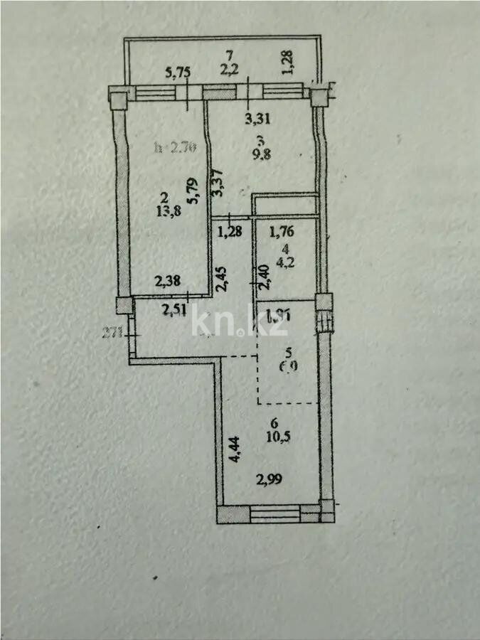 Продажа 2-комнатной квартиры, 56 м² - Продажа квартир в Астане - страница 15 фото 6 из 6
