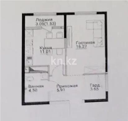 Продажа 1-комнатной квартиры, 43 м² - Продажа однокомнатных квартир в Алатауском р-не Алматы - страница 23 фото 1 из 1