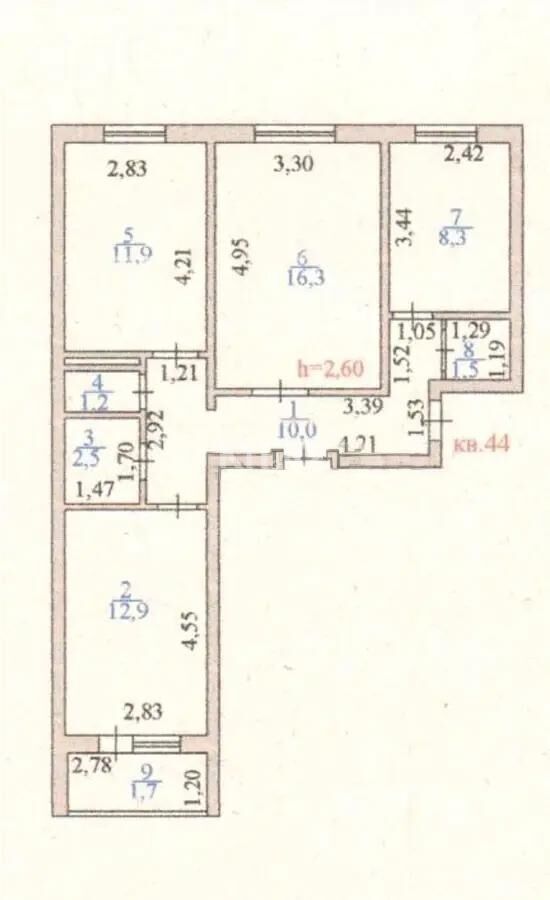 Продажа 3-комнатной квартиры, 66.3 м² - Продажа квартир в панельном доме в Астане - страница 9 фото 7 из 7