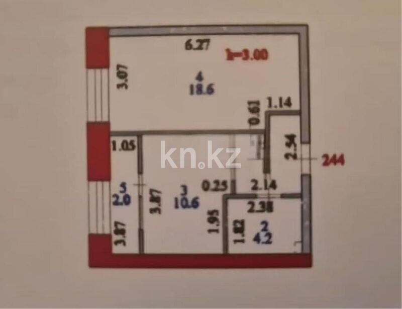Продажа 1-комнатной квартиры, 40.2 м² - Продажа однокомнатных квартир в Казахстане - страница 14 фото 3 из 3