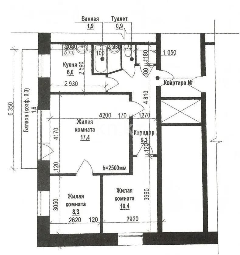 Продажа 3-комнатной квартиры, 54 м² - Недвижимость в Темиртау - страница 32 фото 8 из 8