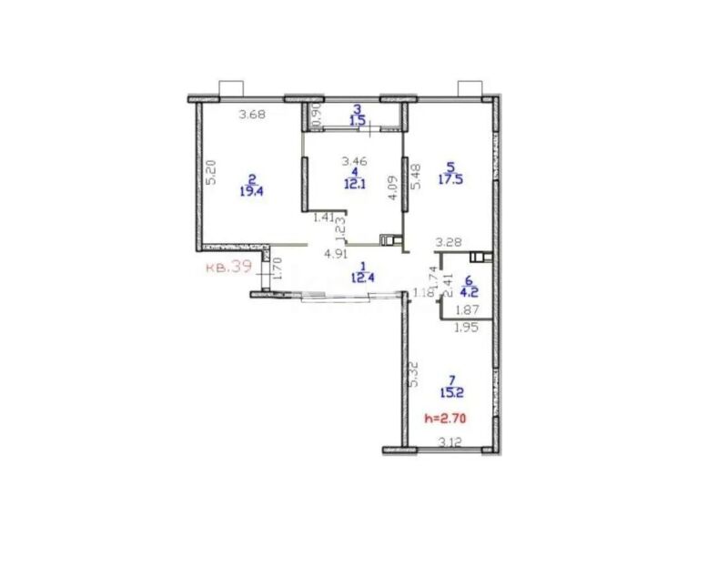 Продажа 3-комнатной квартиры, 83.2 м² - Продажа квартир в Казахстане - страница 164 фото 7 из 7