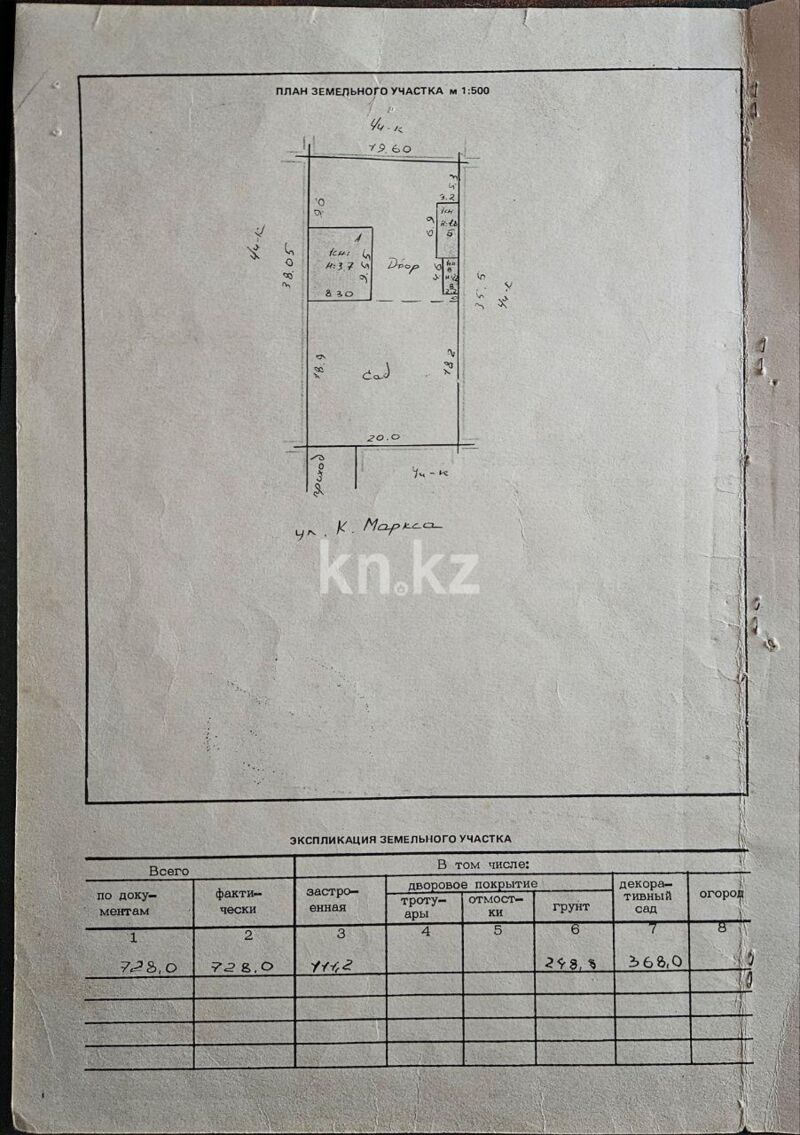 Продажа 4-комнатного дома, 53.1 м² - Продажа домов, коттеджей в Аль-Фарабийском р-не Шымкента фото 1 из 1