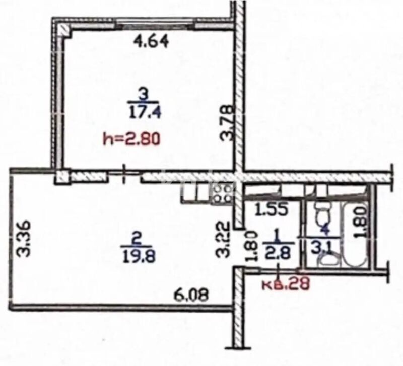 Продажа 2-комнатной квартиры, 43 м² - Продажа квартир от собственников в Алматы - страница 281 фото 5 из 5