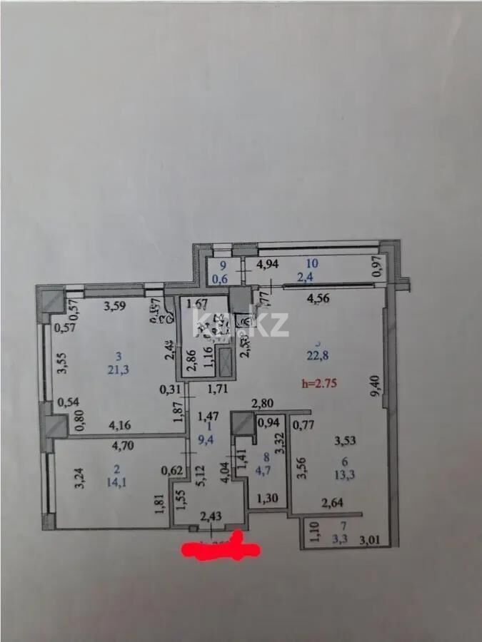 Продажа 3-комнатной квартиры, 96 м² - Продажа квартир от собственников в Астане - страница 9 фото 4 из 4