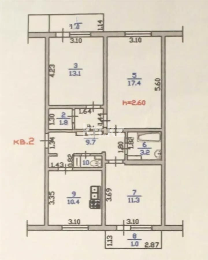 Продажа 3-комнатной квартиры, 70 м² - Продажа трехкомнатных квартир в Ауэзовском р-не Алматы - страница 18 фото 5 из 5