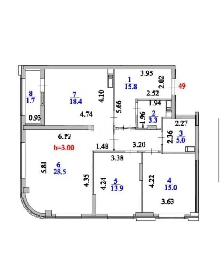Продажа 3-комнатной квартиры, 105 м² - Продажа квартир в Астане - страница 59 фото 8 из 8
