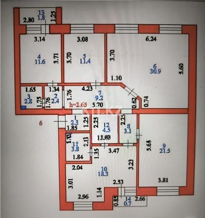 Продажа 4-комнатной квартиры, 125 м² - Продажа четырехкомнатных квартир в кирпичном доме в Казахстане - страница 16 фото 7 из 7