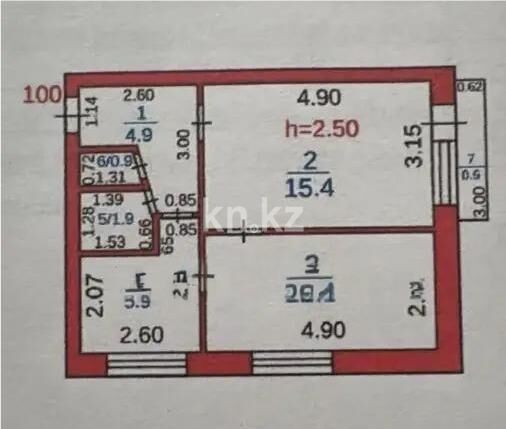 Продажа 2-комнатной квартиры, 41 м² - Продажа двухкомнатных квартир от собственников в Караганде - страница 23 фото 6 из 6
