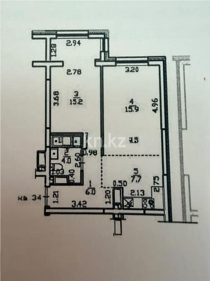 Продажа 2-комнатной квартиры, 49 м² - Продажа квартир в Казахстане - страница 37 фото 1 из 1