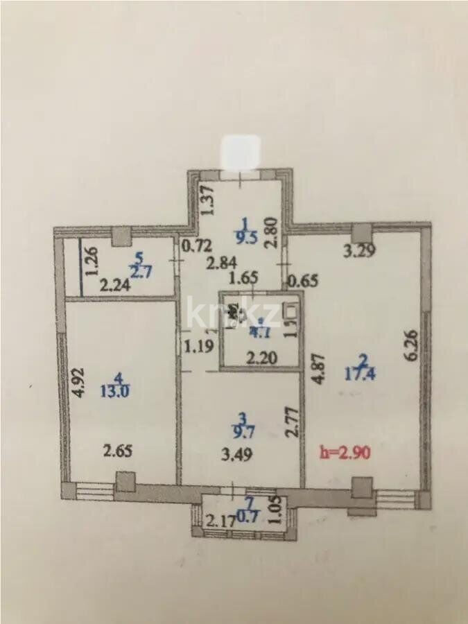 Продажа 2-комнатной квартиры, 57 м² - Аренда квартир посуточно в Акмолинской области фото 5 из 5
