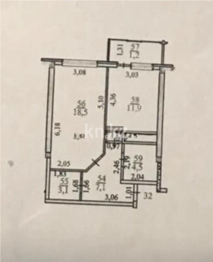 Продажа 1-комнатной квартиры, 46 м² - Продажа однокомнатных квартир от собственников в Казахстане - страница 2 фото 5 из 5
