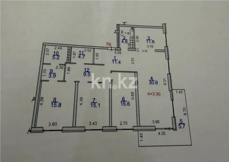 Продажа 4-комнатной квартиры, 133.7 м² - Продажа квартир в Ауэзовском р-не Алматы - страница 18 фото 2 из 2