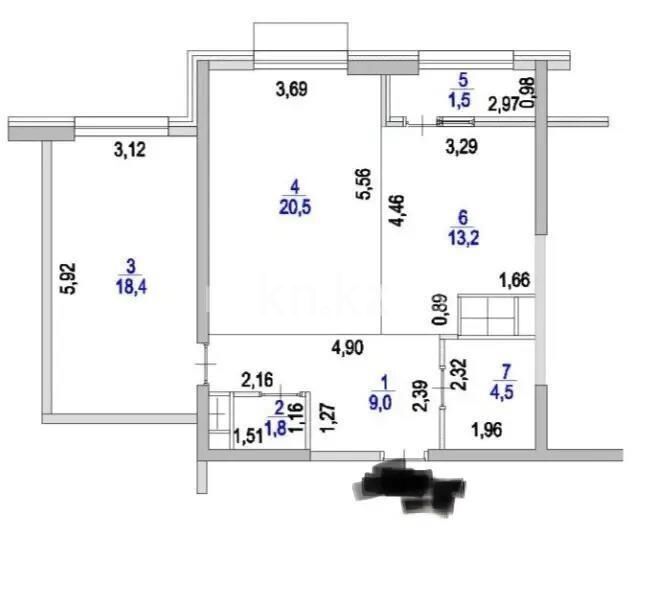 Продажа 2-комнатной квартиры, 70 м² - Продажа двухкомнатных квартир в Бостандыкском р-не Алматы - страница 23 фото 2 из 2