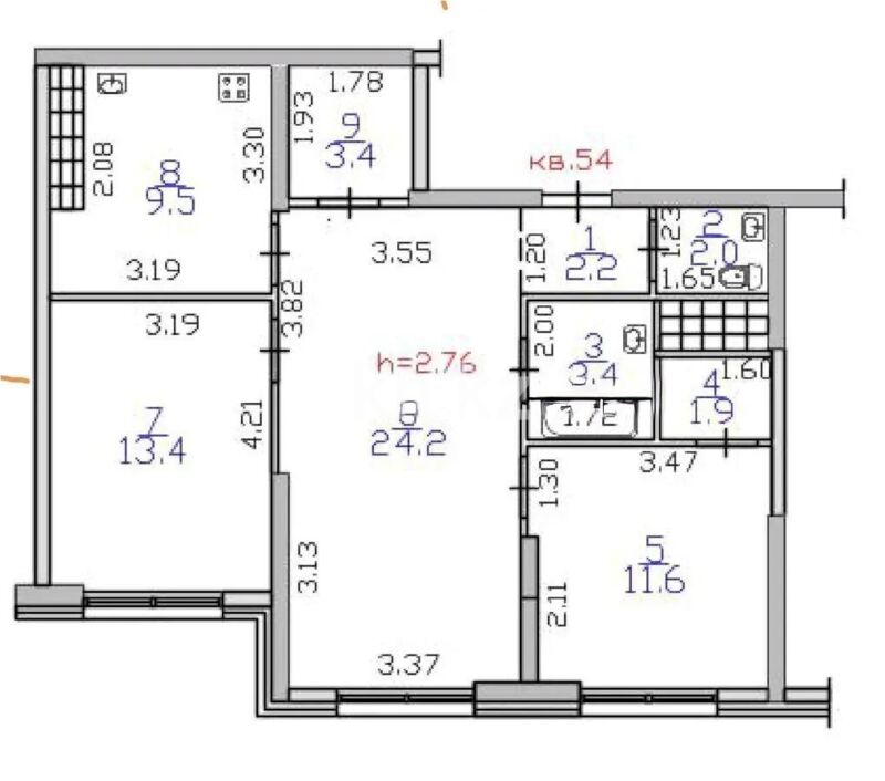 Продажа 3-комнатной квартиры, 71 м² - Продажа трехкомнатных квартир в Бостандыкском р-не Алматы - страница 9 фото 7 из 7