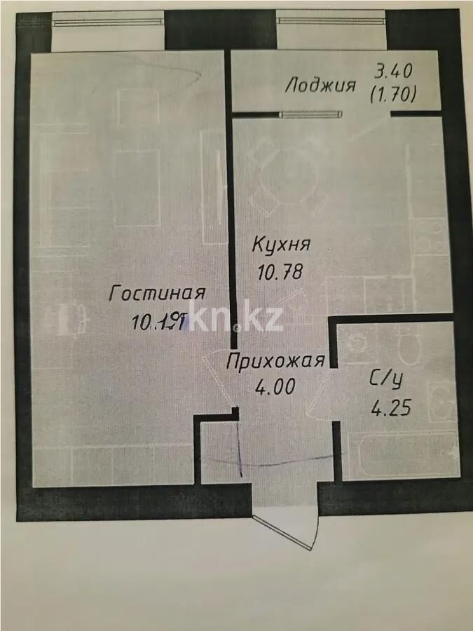 Продажа 1-комнатной квартиры, 40.7 м² - Продажа однокомнатных квартир в р-не Есиль Астаны - страница 29 фото 2 из 4