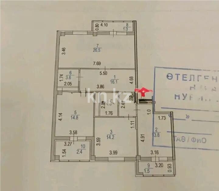 Продажа 3-комнатной квартиры, 99 м² - Продажа трехкомнатных квартир в блочном доме в Астане - страница 11 фото 1 из 1
