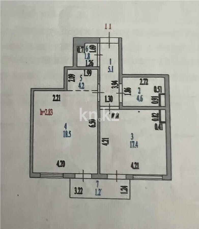 Продажа 2-комнатной квартиры, 52 м² - Продажа квартир в кирпичном доме в Казахстане - страница 28 фото 5 из 5