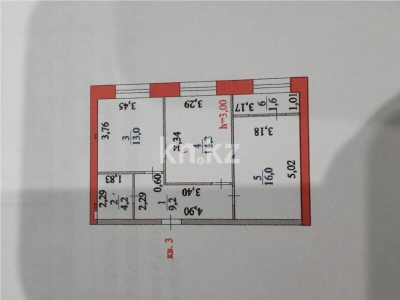 Продажа 2-комнатной квартиры, 58.3 м² - Недвижимость в Астане - страница 15 фото 4 из 4