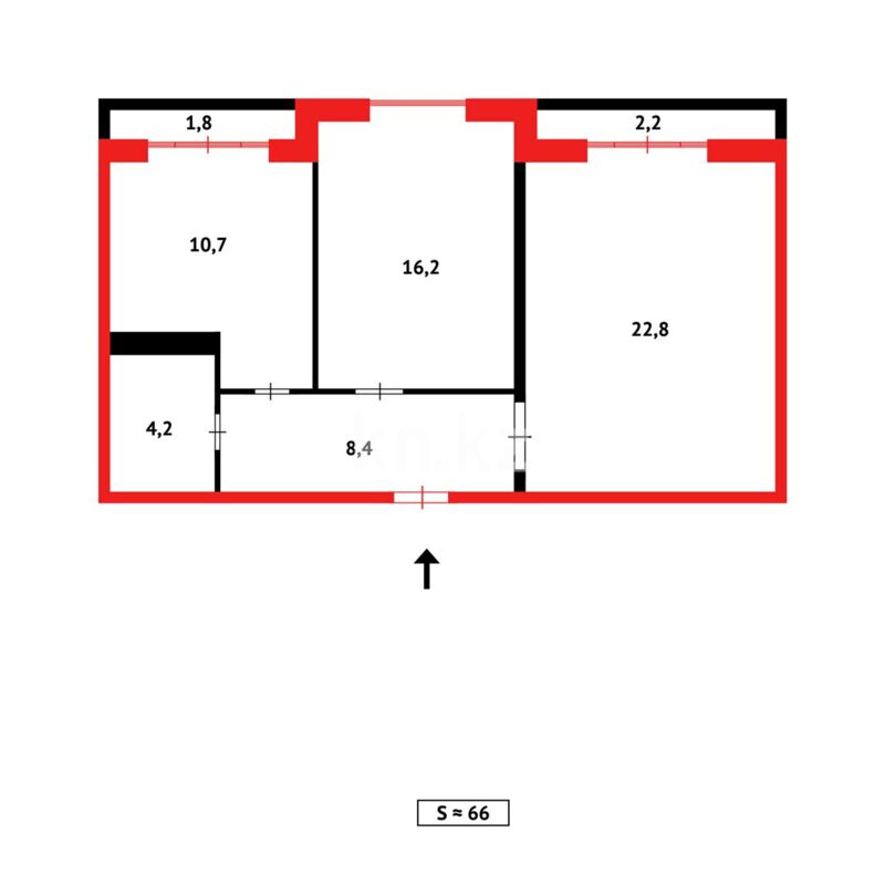 Продажа 2-комнатной квартиры, 65 м² - Продажа квартир в Казахстане - страница 182 фото 14 из 14