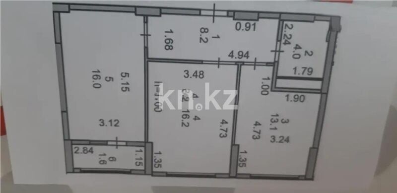 Продажа 2-комнатной квартиры, 59.1 м² - Продажа квартир в Казахстане - страница 42 фото 4 из 4