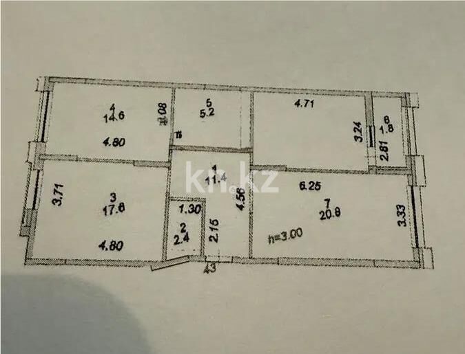 Продажа 3-комнатной квартиры, 88.3 м² - Продажа квартир в кирпичном доме в Казахстане - страница 22 фото 2 из 2