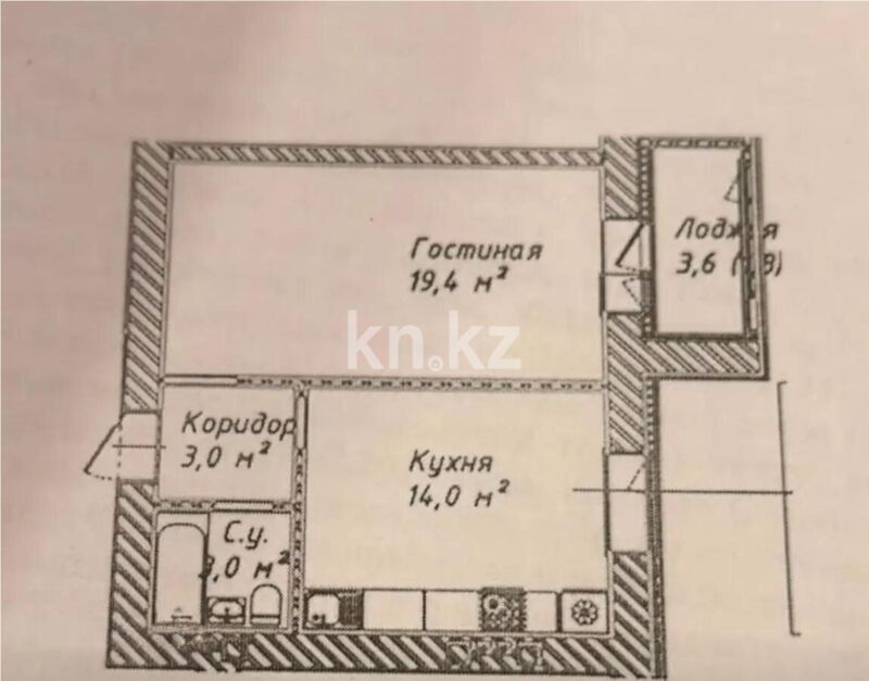 Продажа 1-комнатной квартиры, 42 м² - Продажа однокомнатных квартир в Астане - страница 18 фото 1 из 1