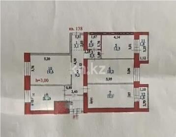 Продажа 4-комнатной квартиры, 107 м² - Продажа четырехкомнатных квартир в кирпичном доме в Казахстане - страница 9 фото 8 из 8