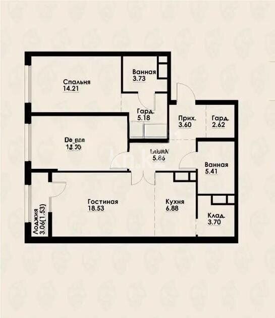 Продажа 3-комнатной квартиры, 86 м² - Продажа трехкомнатных квартир от собственников в Алматы - страница 3 фото 1 из 1