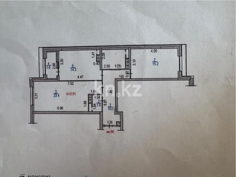 Продажа 2-комнатной квартиры, 72 м² - Продажа двухкомнатных квартир в Медеуском р-не Алматы - страница 6 фото 7 из 7
