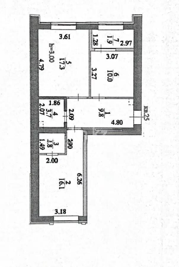 Продажа 2-комнатной квартиры, 61.6 м² - Продажа двухкомнатных квартир в р-не Сарайшык Астаны - страница 33 фото 1 из 1