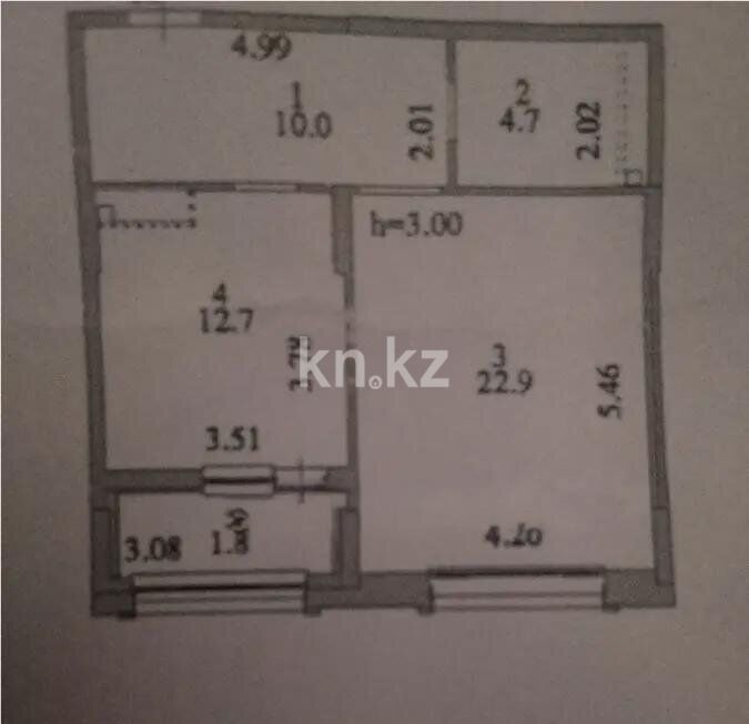Продажа 1-комнатной квартиры, 52.1 м² - Продажа квартир в монолитно-каркасном доме в Астане - страница 2 фото 3 из 3