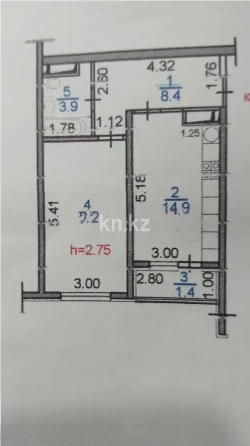 Продажа 1-комнатной квартиры, 45 м² - Продажа  однокомнатных квартир в новостройках Алматы - страница 9 фото 4 из 4