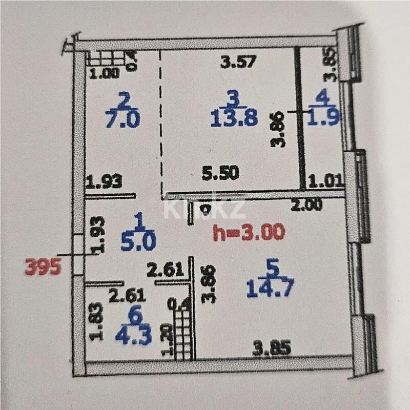 Продажа 2-комнатной квартиры, 47 м² - Продажа двухкомнатных квартир от собственников в Алматы - страница 5 фото 4 из 4