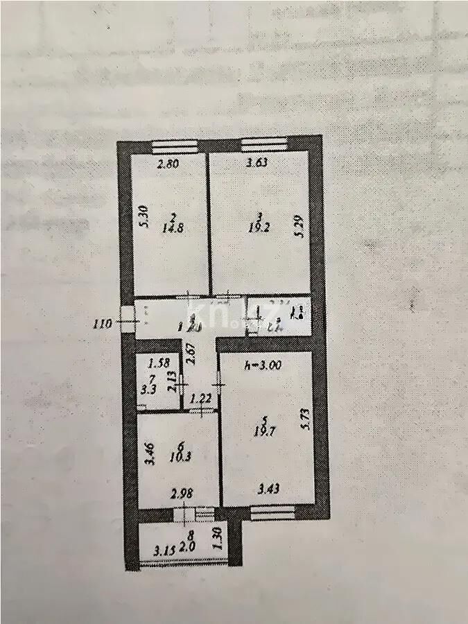 Продажа 3-комнатной квартиры, 83 м² - Продажа квартир в кирпичном доме в Астане - страница 138 фото 6 из 6