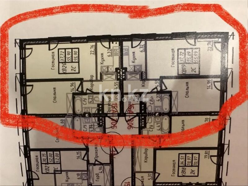 Продажа 3-комнатной квартиры, 115 м² - Продажа трехкомнатных квартир в кирпичном доме в Алматы - страница 12 фото 1 из 1