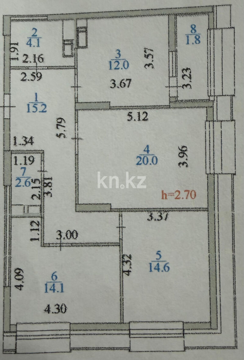 Продажа 3-комнатной квартиры, 86.2 м² - Продажа квартир в монолитном доме в Астане фото 2 из 10