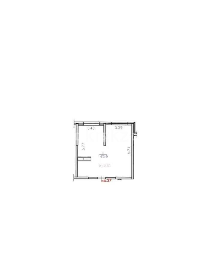 Продажа 2-комнатной квартиры, 46 м² - Недвижимость в Алматы фото 1 из 1