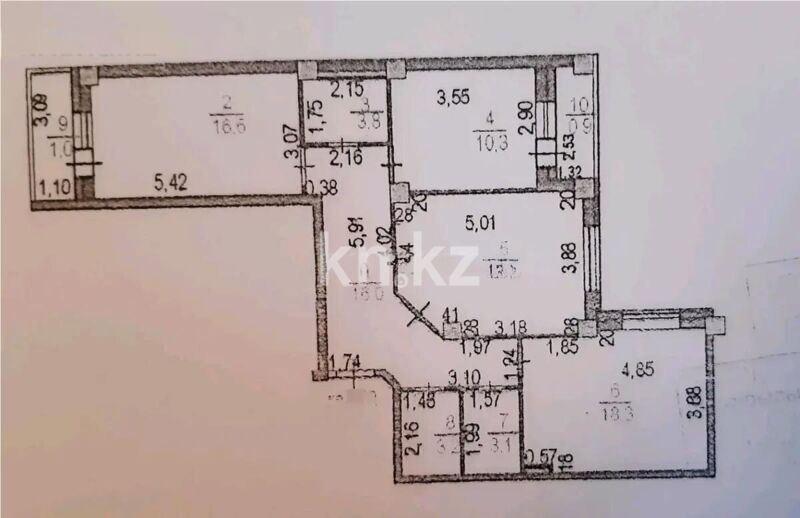 Продажа 3-комнатной квартиры, 93.8 м² - Продажа трехкомнатных квартир в Астане - страница 11 фото 8 из 8