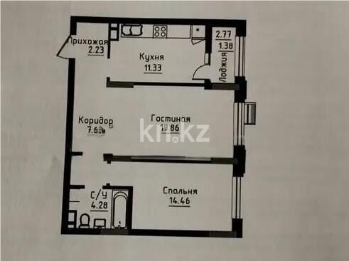 Продажа 2-комнатной квартиры, 61 м² - Продажа двухкомнатных квартир в блочном доме в Казахстане - страница 57 фото 1 из 1