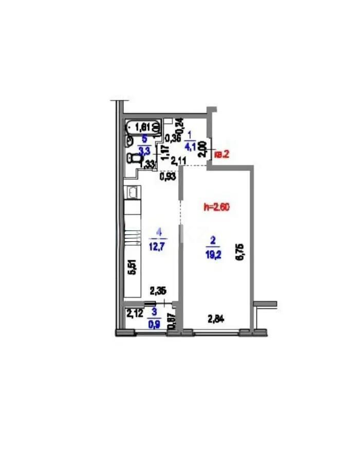 Продажа 1-комнатной квартиры, 39.5 м² - Продажа однокомнатных квартир от собственников в Казахстане - страница 82 фото 4 из 4