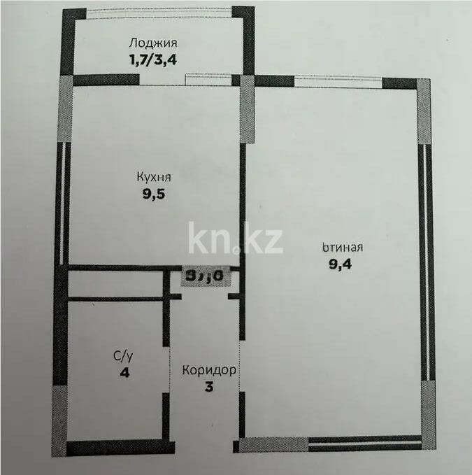 Продажа 1-комнатной квартиры, 37.6 м² - Продажа квартир в Казахстане - страница 75 фото 1 из 1
