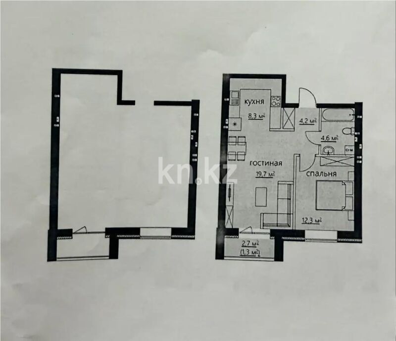 Продажа 2-комнатной квартиры, 52 м² - Продажа двухкомнатных квартир на Юго-Востоке Караганды - страница 9 фото 1 из 1