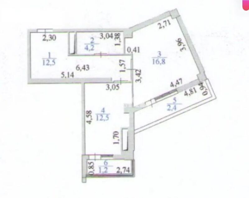 Продажа 1-комнатной квартиры, 49.6 м² - Продажа квартир в Астане - страница 46 фото 1 из 1