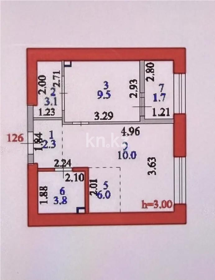 Продажа 2-комнатной квартиры, 36.4 м² - Продажа квартир в кирпичном доме в Астане фото 5 из 5