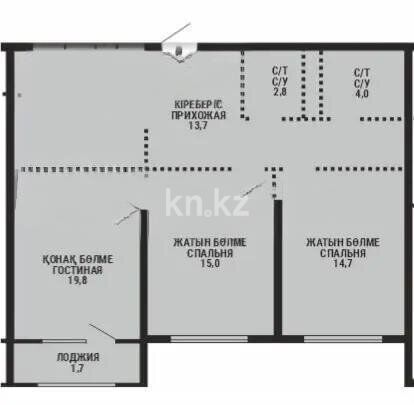 Продажа 3-комнатной квартиры, 78.1 м² - Продажа квартир в новостройках Алматы без посредников - страница 7 фото 5 из 5