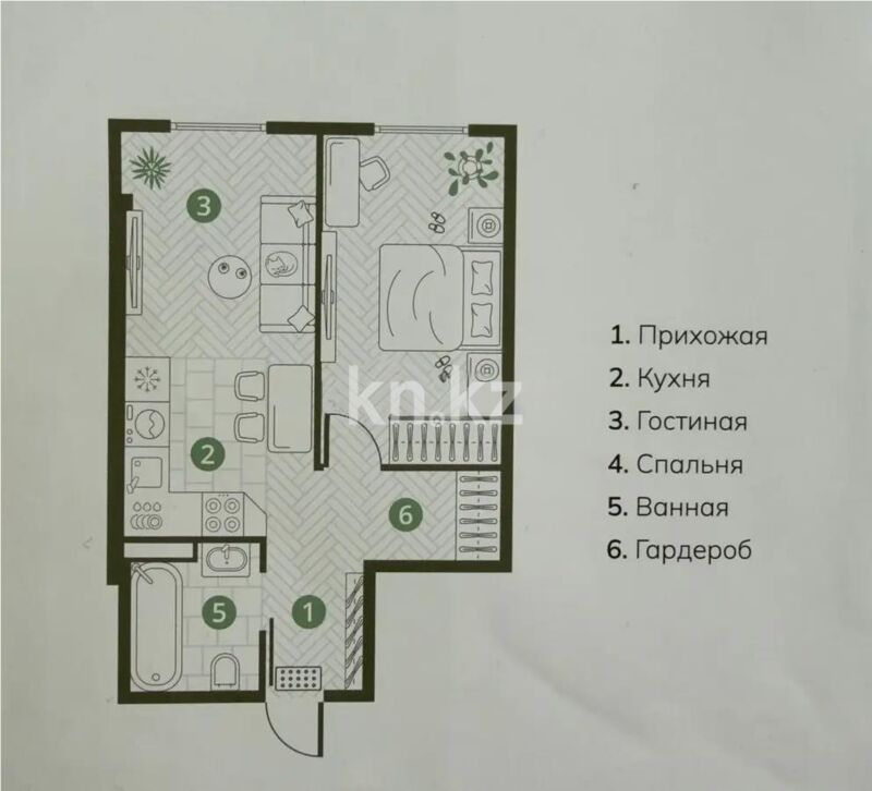 Продажа 2-комнатной квартиры, 50.2 м² - Продажа квартир в Казахстане - страница 78 фото 1 из 1