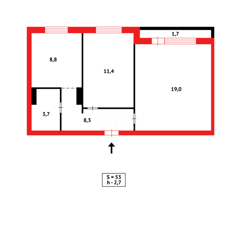 Продажа 2-комнатной квартиры, 52 м² - Продажа двухкомнатных квартир на Юго-Востоке Караганды - страница 21 фото 11 из 11