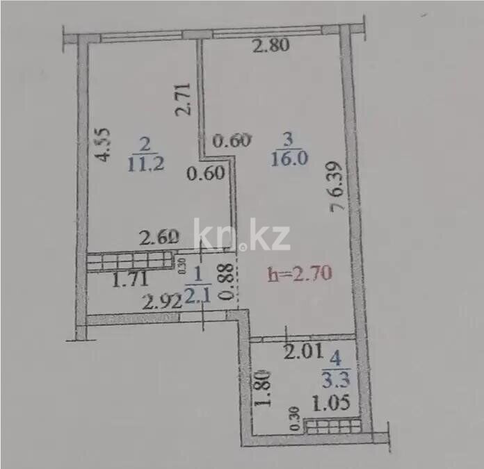 Продажа 1-комнатной квартиры, 32.6 м² - Продажа квартир в Казахстане - страница 38 фото 4 из 4
