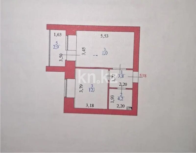 Продажа 1-комнатной квартиры, 41.9 м² - Продажа однокомнатных квартир в р-не Сарыарка Астаны - страница 14 фото 1 из 1